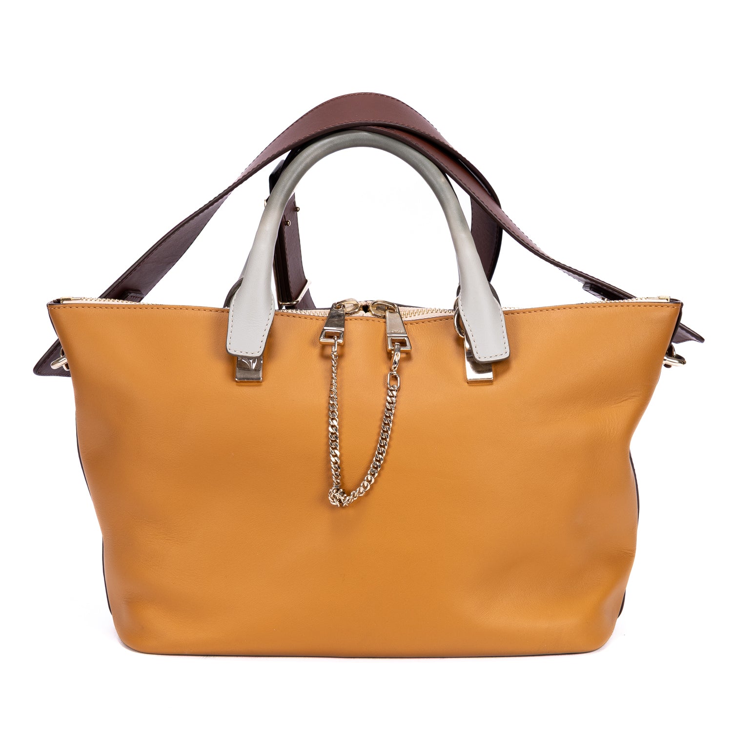 Sac à Bandoulière Bailey Convertible 2-en-1 en Cuir de Veau Marron