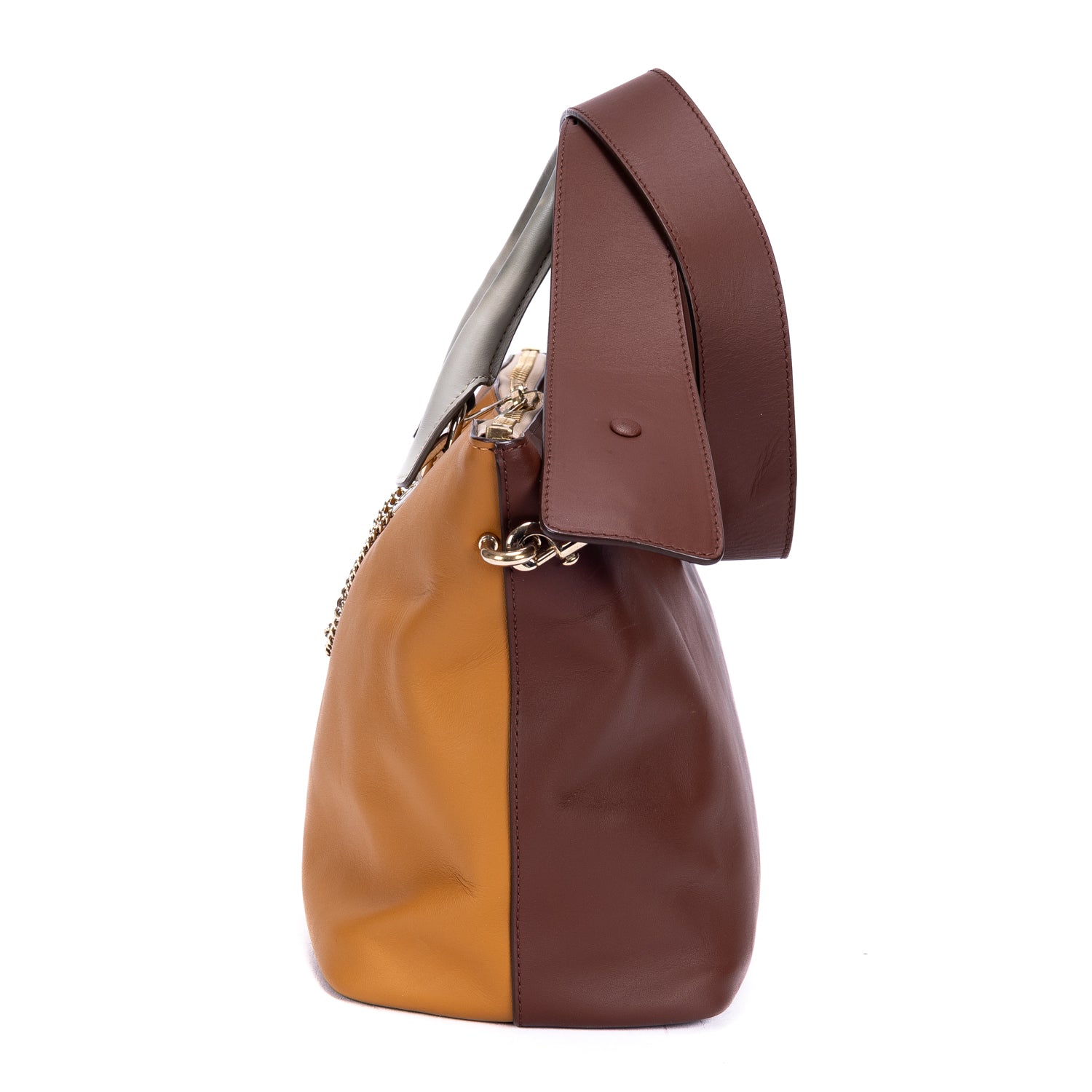 Sac à Bandoulière Bailey Convertible 2-en-1 en Cuir de Veau Marron