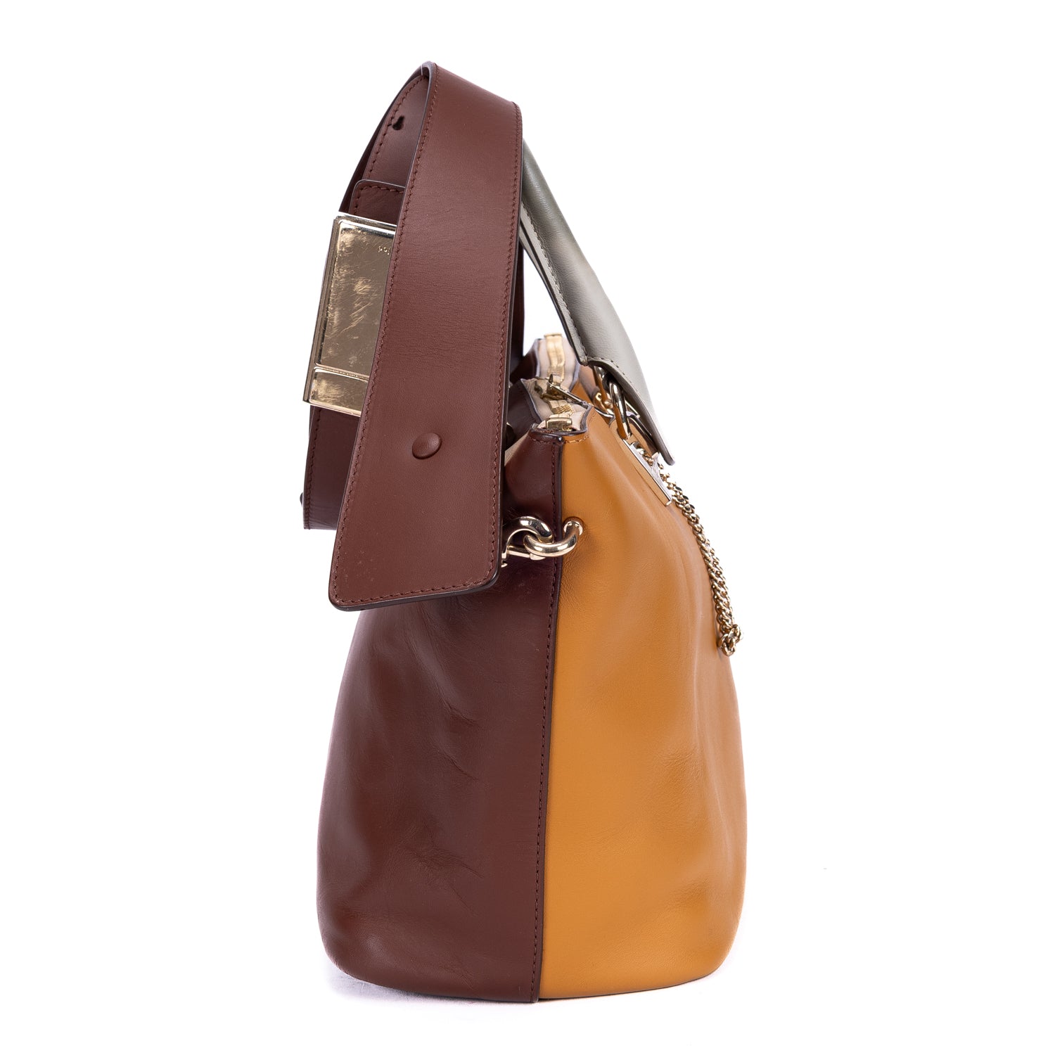 Sac à Bandoulière Bailey Convertible 2-en-1 en Cuir de Veau Marron