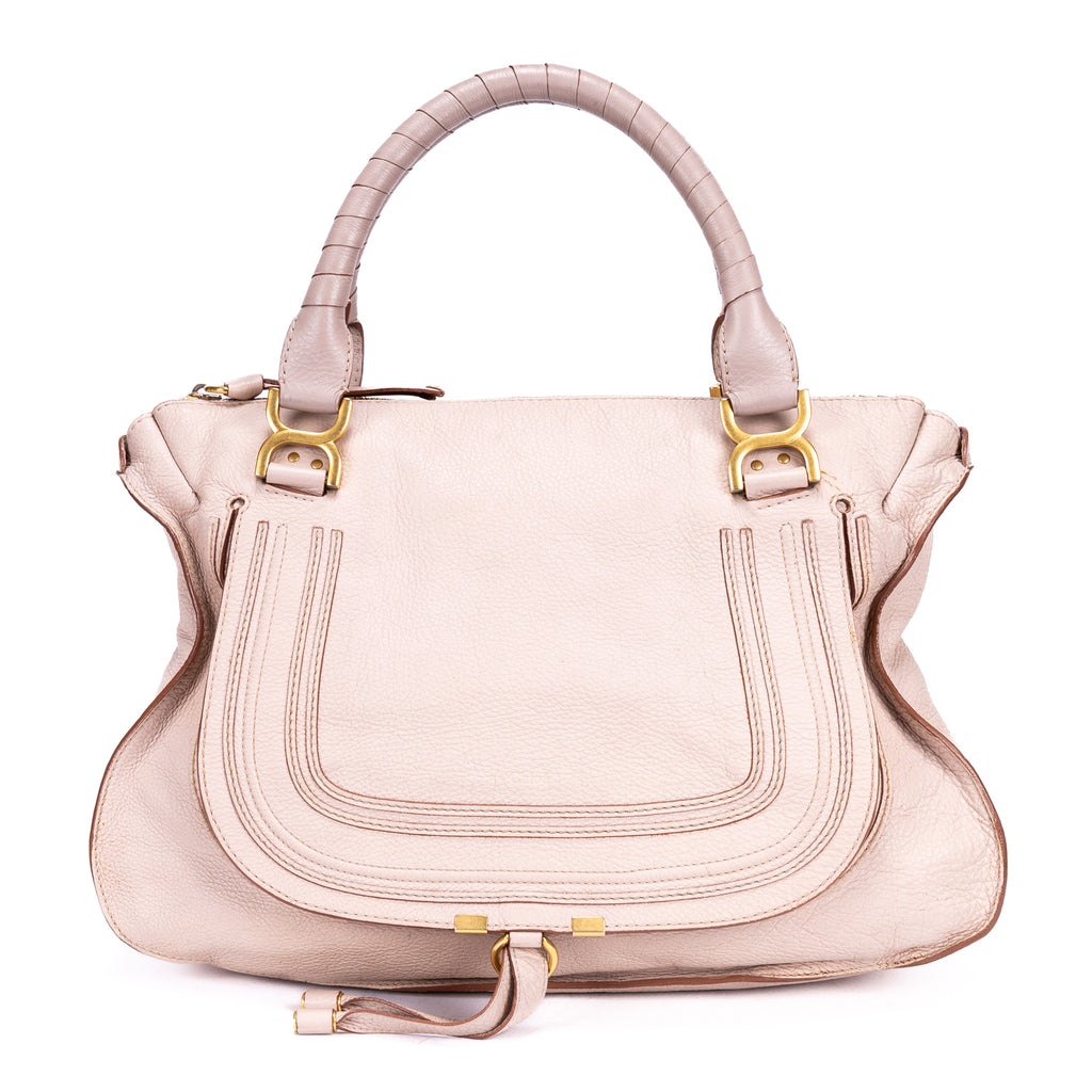 Shoulder Bag Medium Marcie Medium Light Pink Grained Calfskin Leather