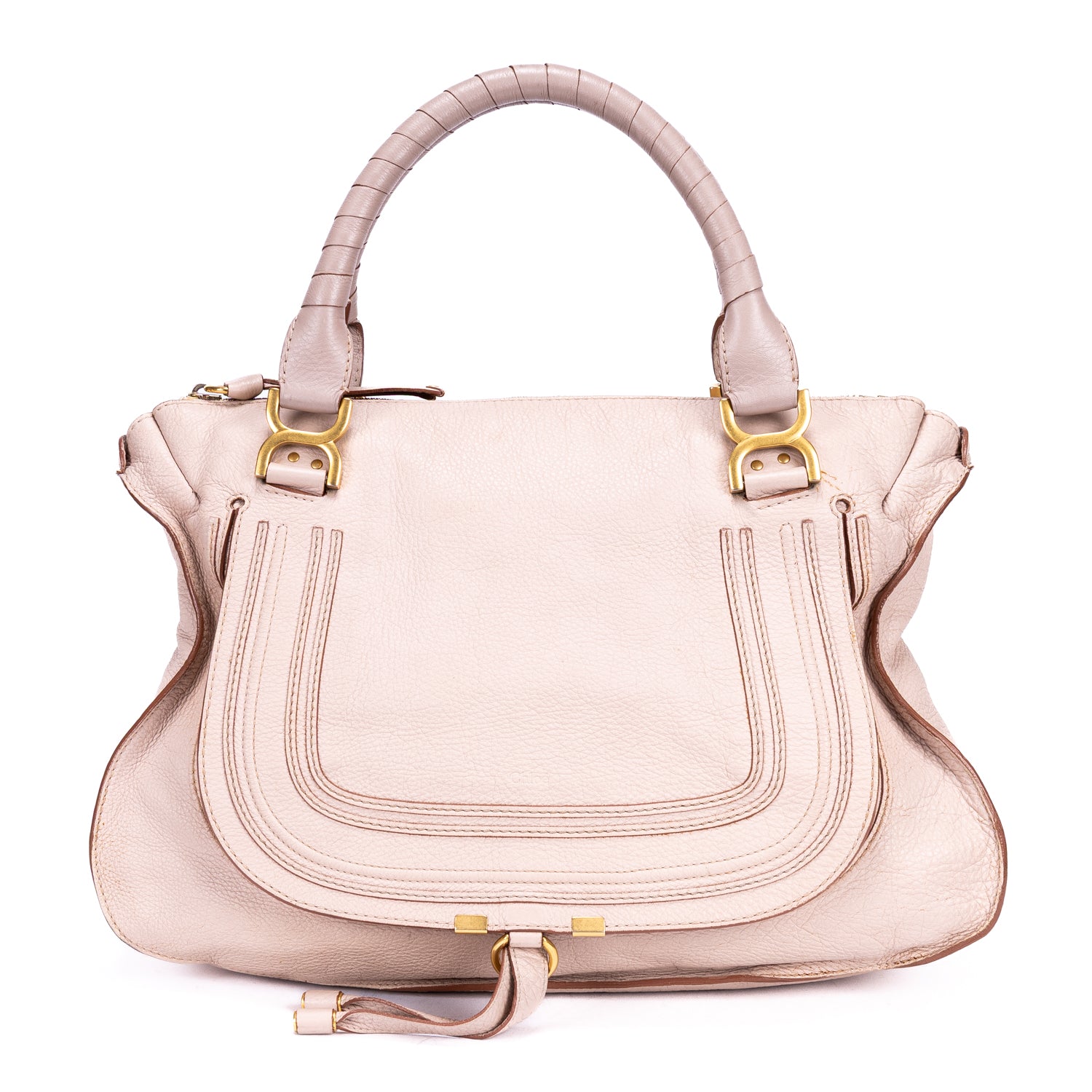 Shoulder Bag Medium Marcie Medium Light Pink Grained Calfskin Leather
