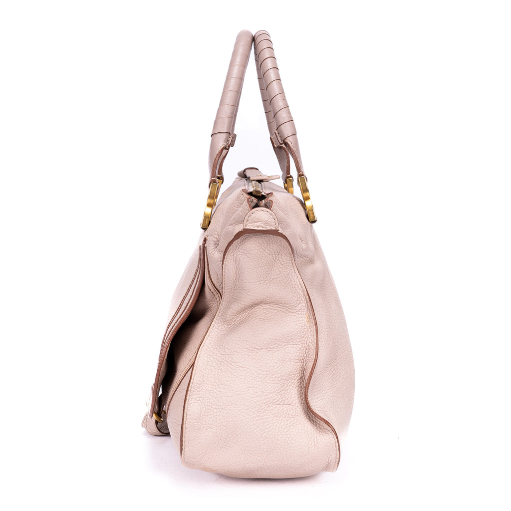 Shoulder Bag Medium Marcie Medium Light Pink Grained Calfskin Leather