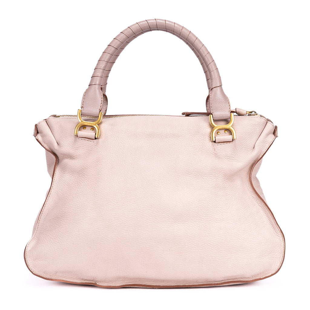 Shoulder Bag Medium Marcie Medium Light Pink Grained Calfskin Leather