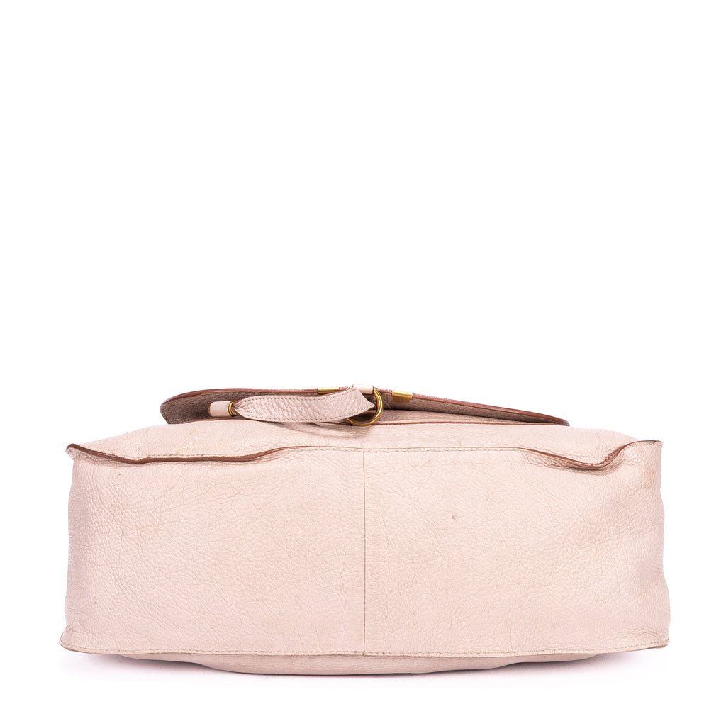 Shoulder Bag Medium Marcie Medium Light Pink Grained Calfskin Leather