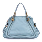Shoulder Bag Medium Paraty Medium Light Blue Grained Calfskin Leather