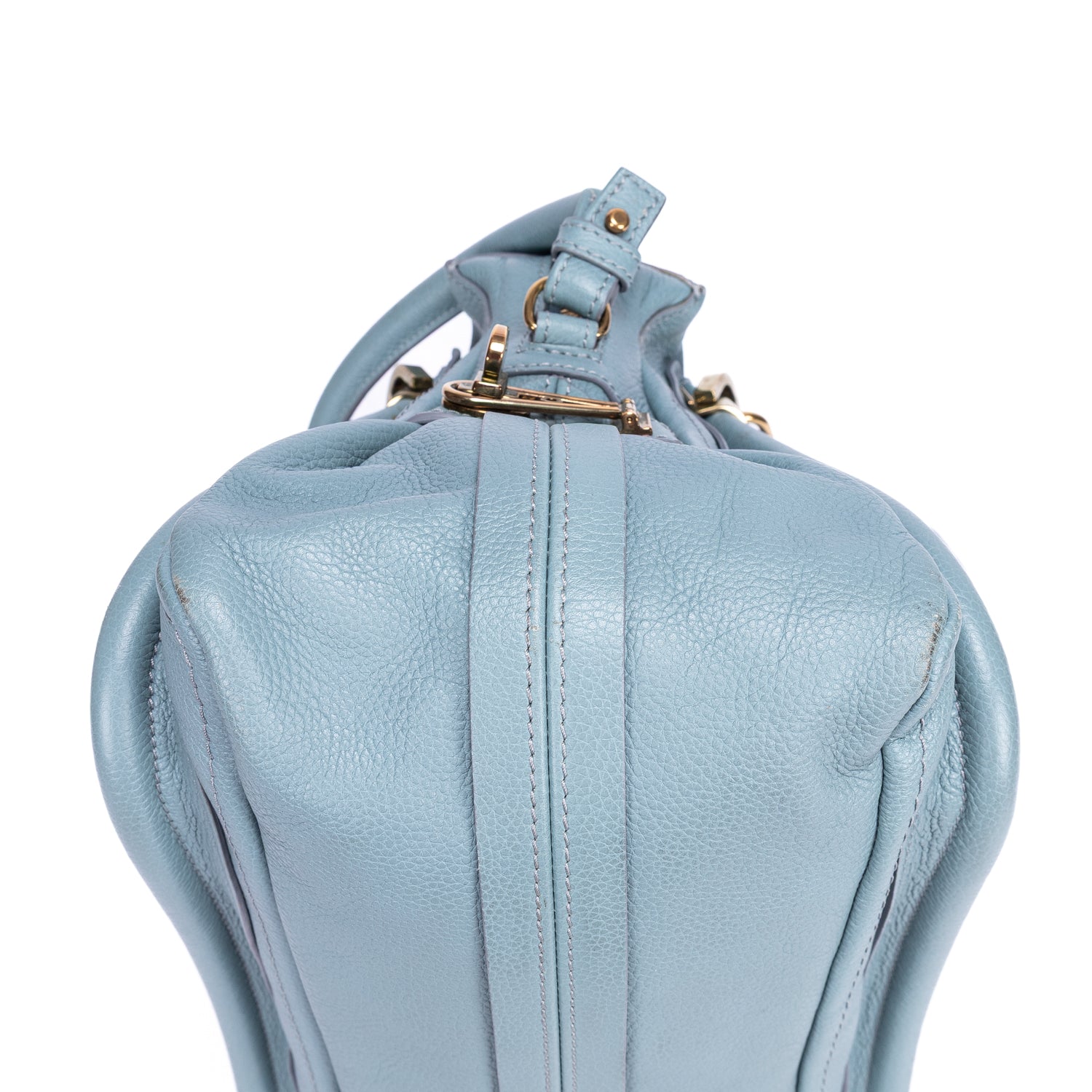 Shoulder Bag Medium Paraty Medium Light Blue Grained Calfskin Leather