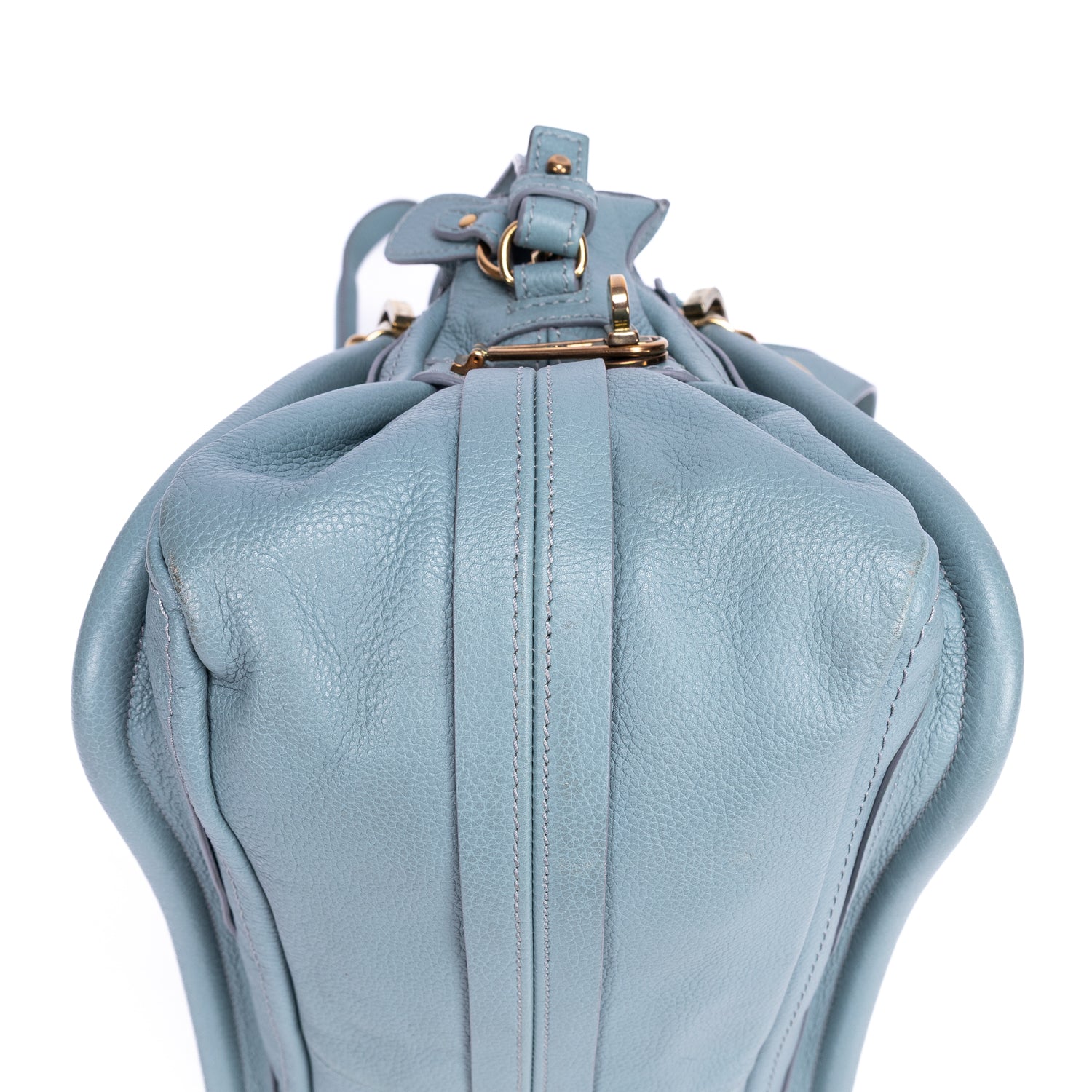 Shoulder Bag Medium Paraty Medium Light Blue Grained Calfskin Leather