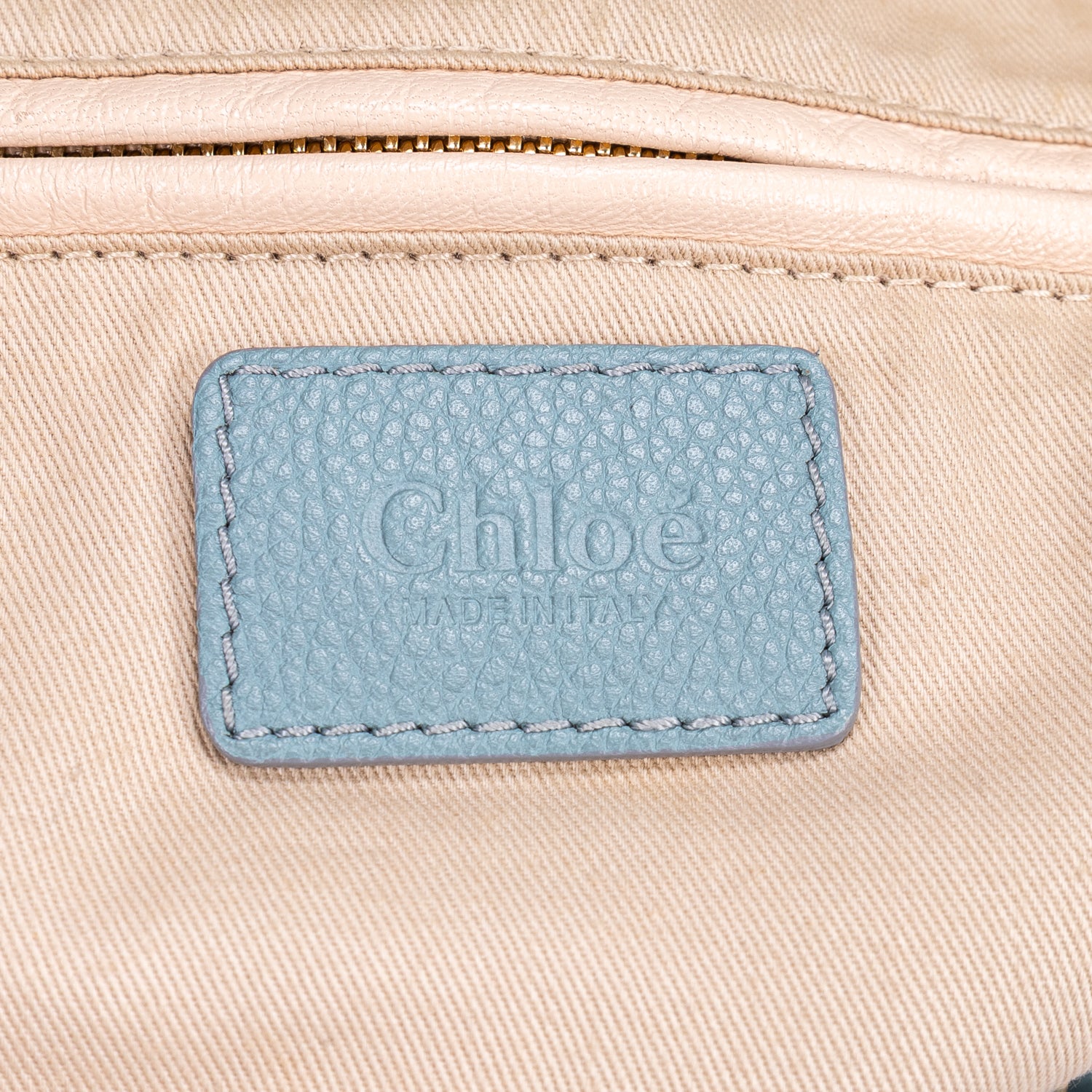 Shoulder Bag Medium Paraty Medium Light Blue Grained Calfskin Leather