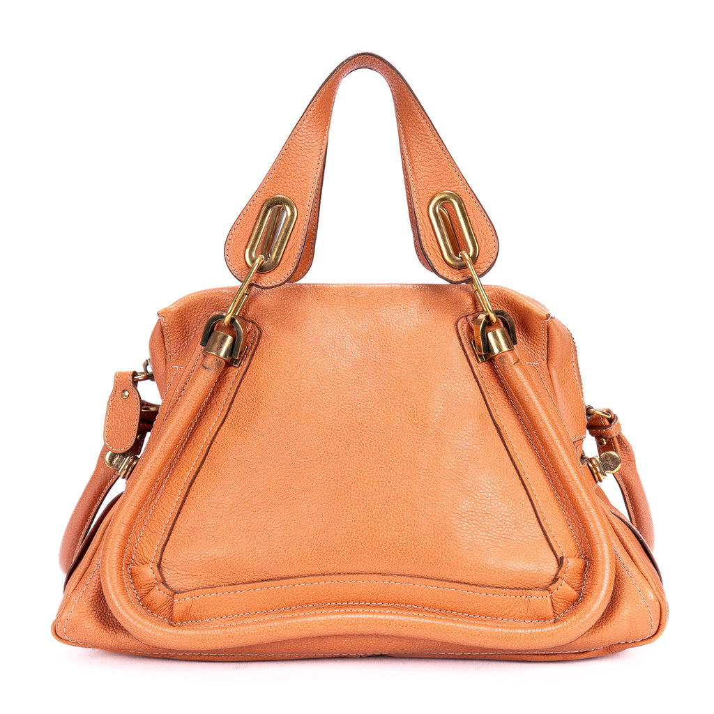 Shoulder Bag Medium Paraty Medium Orange Grained Calfskin Leather