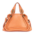 Shoulder Bag Medium Paraty Medium Orange Grained Calfskin Leather