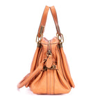 Shoulder Bag Medium Paraty Medium Orange Grained Calfskin Leather