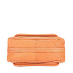 Bolso de Hombro Mediano Paraty Mediano Naranja Piel de Becerro Granulada