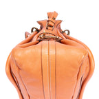Shoulder Bag Medium Paraty Medium Orange Grained Calfskin Leather