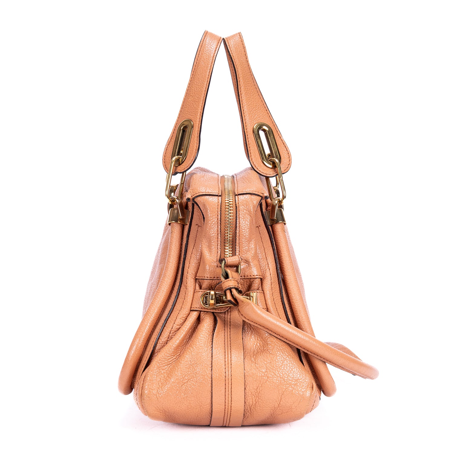 Shoulder Bag Medium Paraty Medium Orange Grained Calfskin Leather