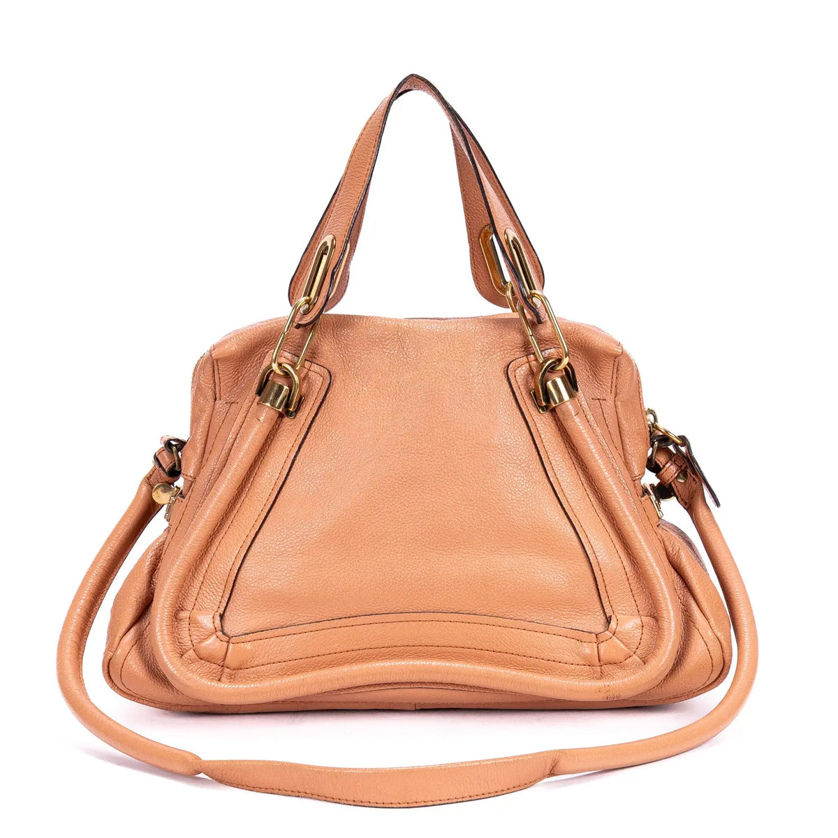 Sac à bandoulière Medium Paraty Cuir de veau grainé orange