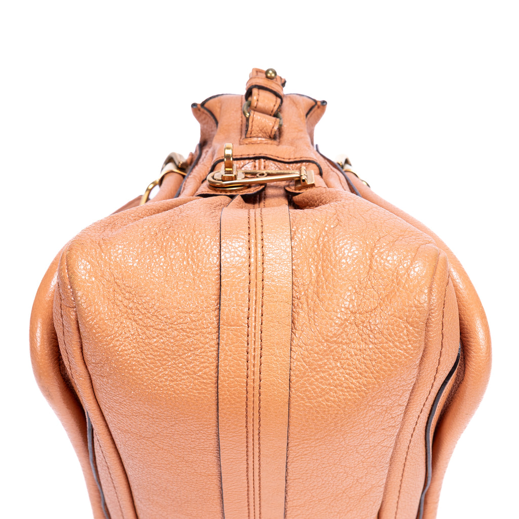 Shoulder Bag Medium Paraty Medium Orange Grained Calfskin Leather