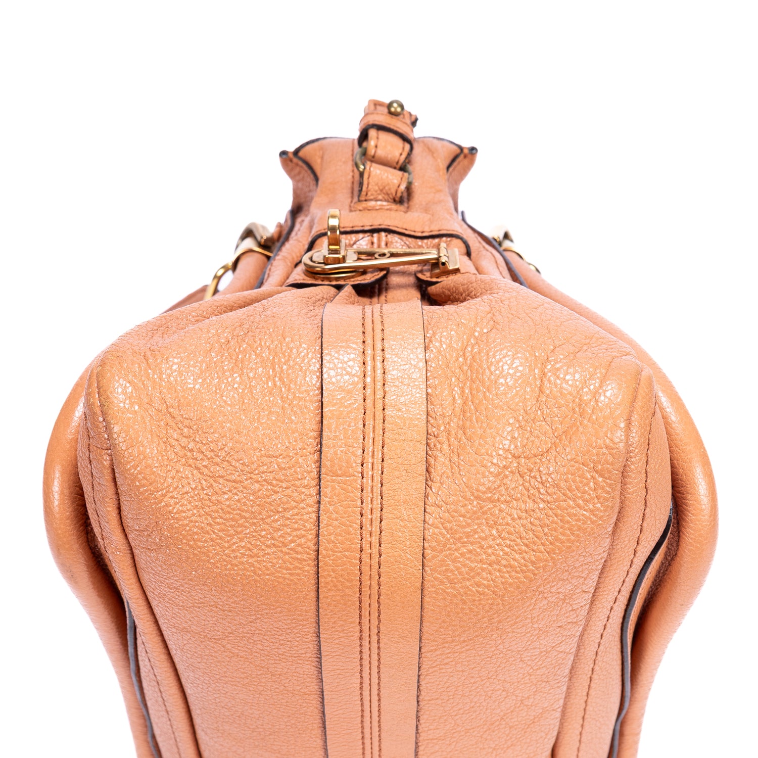 Shoulder Bag Medium Paraty Medium Orange Grained Calfskin Leather