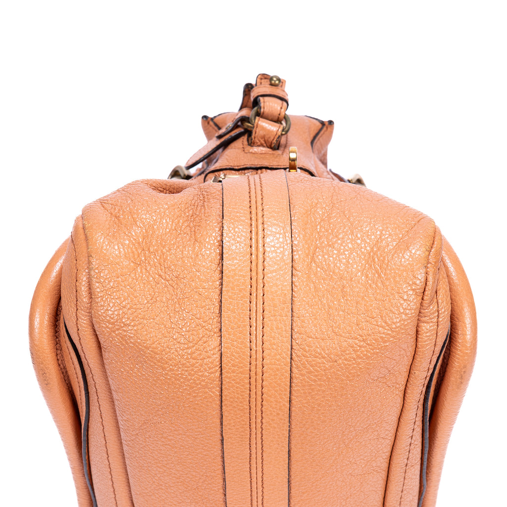 Shoulder Bag Medium Paraty Medium Orange Grained Calfskin Leather