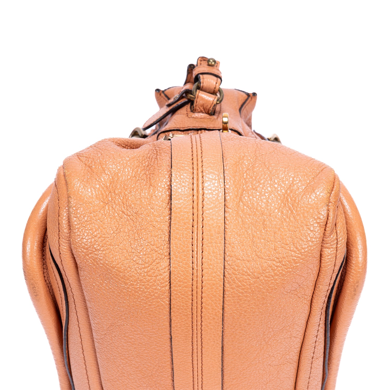 Shoulder Bag Medium Paraty Medium Orange Grained Calfskin Leather