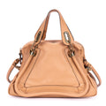 Sac porté épaule Paraty moyen en cuir de veau grainé beige
