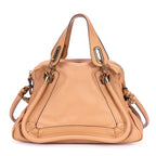 Sac porté épaule Paraty moyen en cuir de veau grainé beige