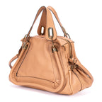 Sac porté épaule Paraty moyen en cuir de veau grainé beige