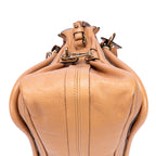 Sac porté épaule Paraty moyen en cuir de veau grainé beige