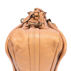Sac porté épaule Paraty moyen en cuir de veau grainé beige