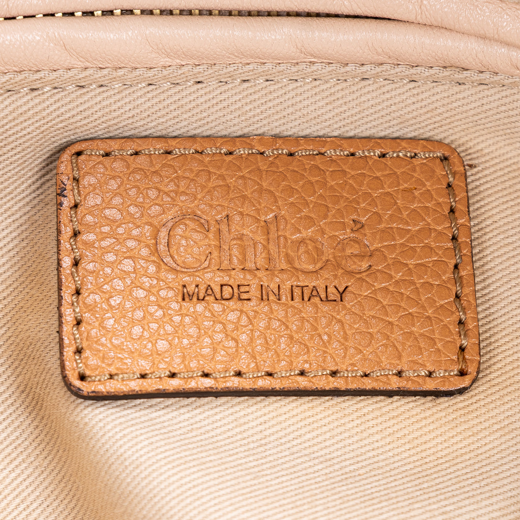 Sac porté épaule Paraty moyen en cuir de veau grainé beige