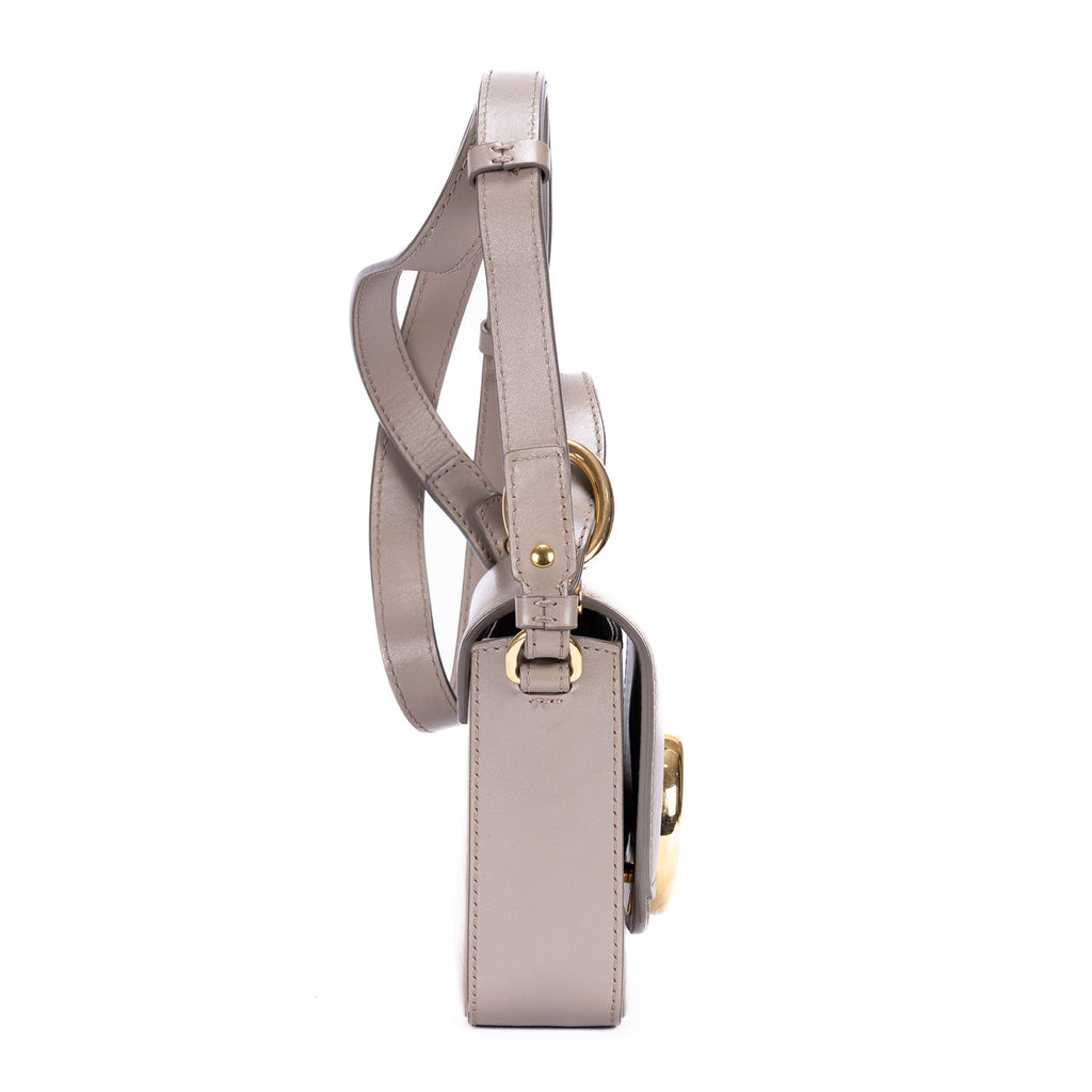 Shoulder Bag Mini C Bag Mini Grey Smooth Leather