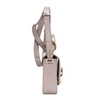 Shoulder Bag Mini C Bag Mini Grey Smooth Leather