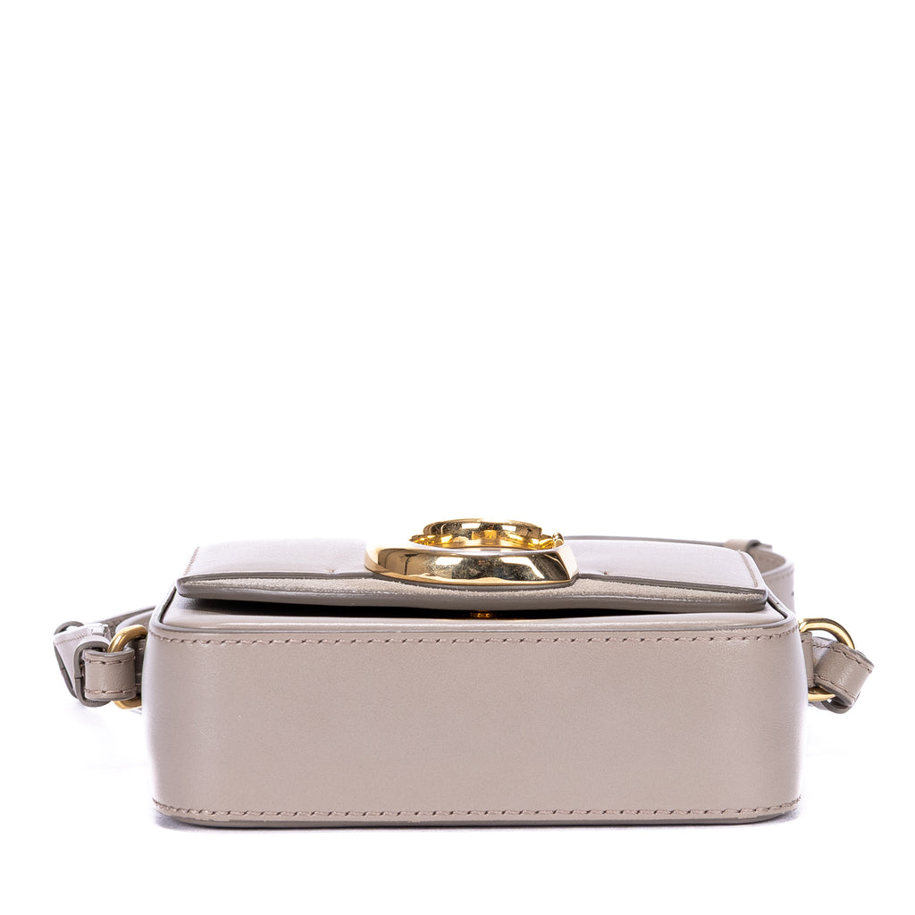 Shoulder Bag Mini C Bag Mini Grey Smooth Leather