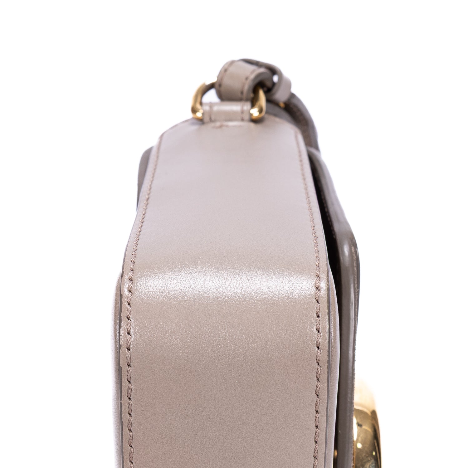 Shoulder Bag Mini C Bag Mini Grey Smooth Leather