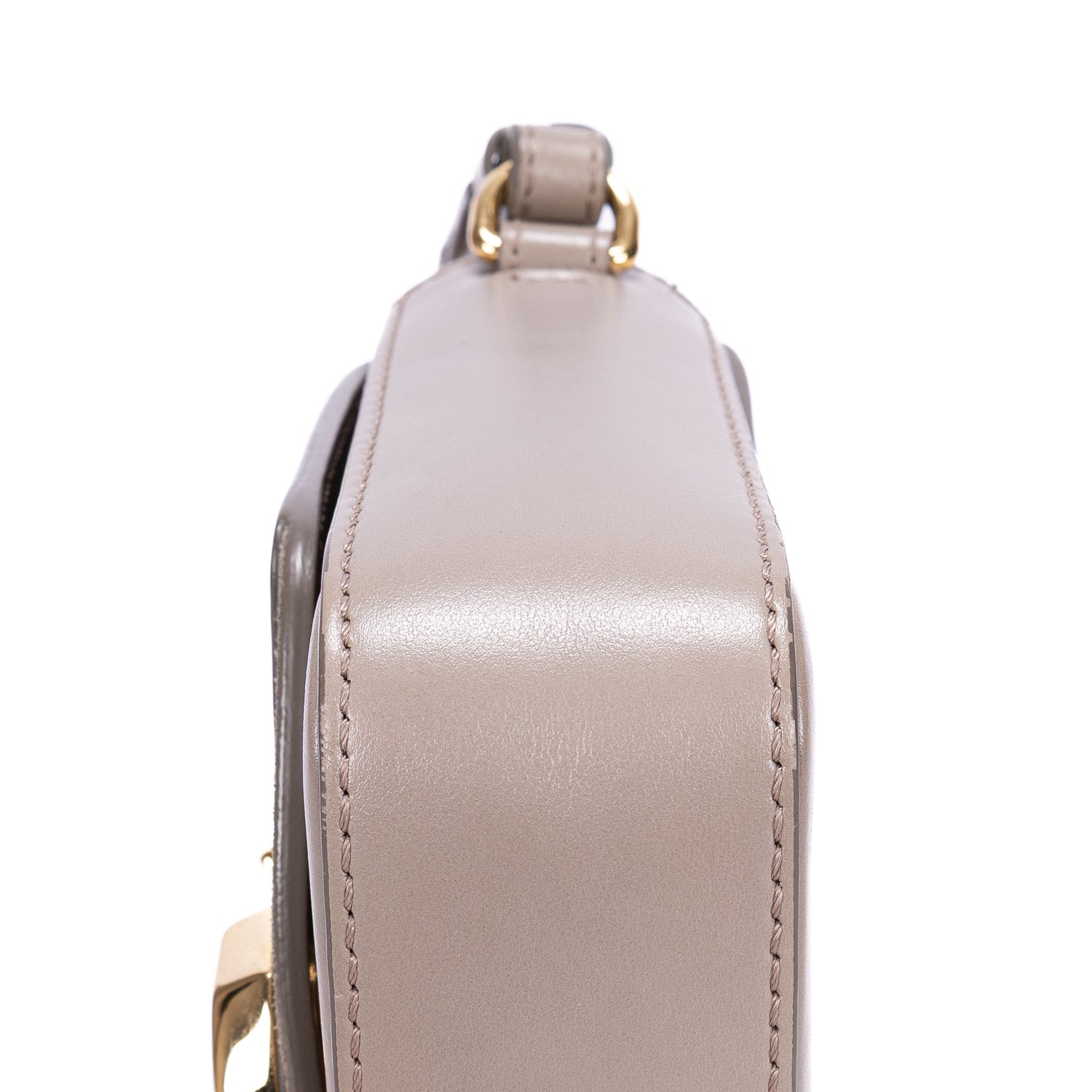 Shoulder Bag Mini C Bag Mini Grey Smooth Leather
