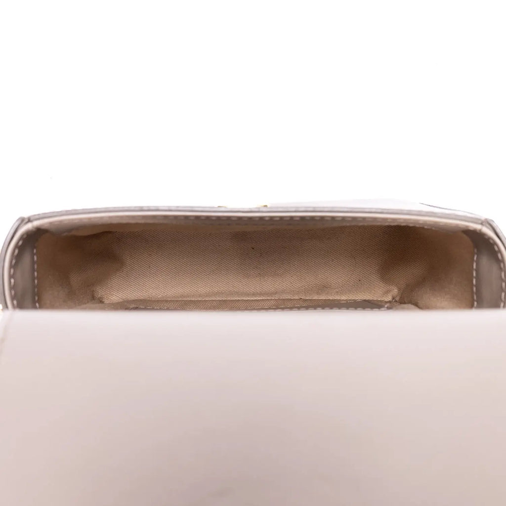 Sac bandoulière Mini C Mini cuir lisse gris