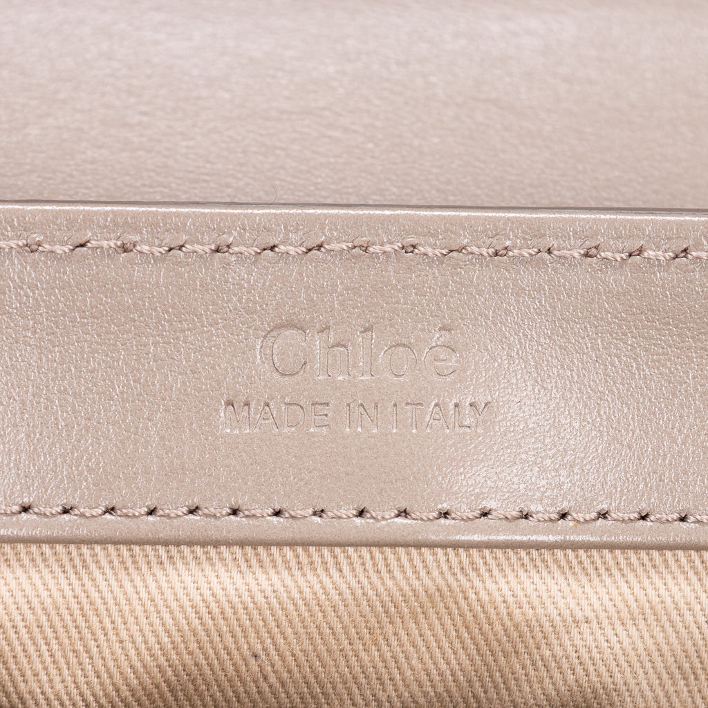 Shoulder Bag Mini C Bag Mini Grey Smooth Leather