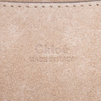Bolso de Hombro Faye Mini de Piel Lisa de Becerro/Ante Azul Marino