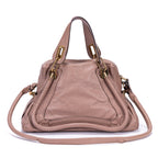 Shoulder Bag Medium Paraty Medium Dark Pink Grained Calfskin Leather