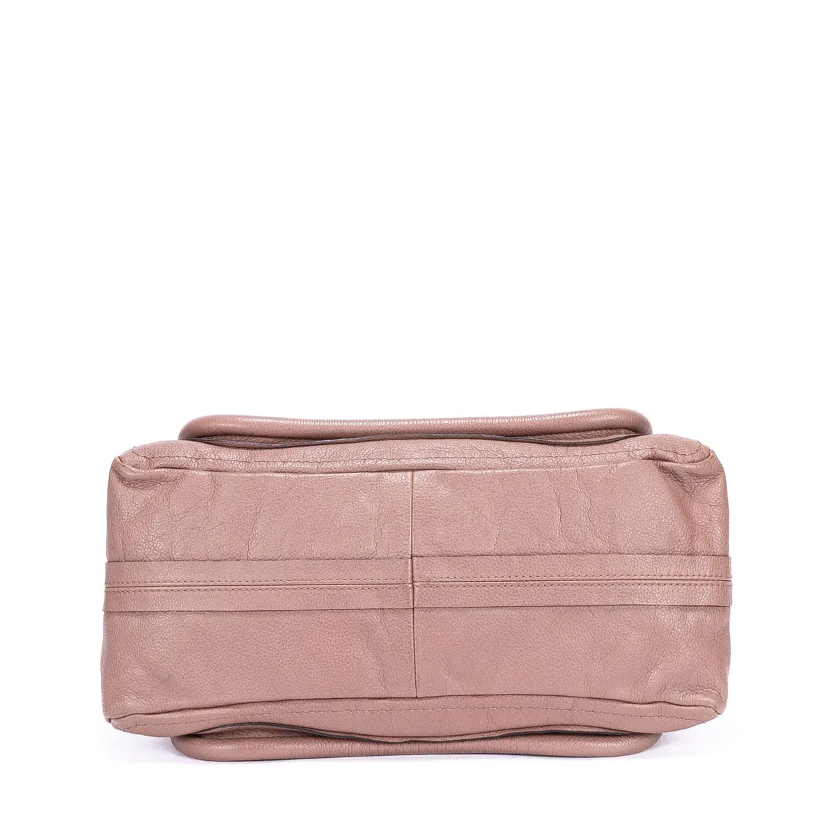 Sac à bandoulière Paraty moyen en cuir de veau grainé rose foncé