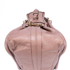 Shoulder Bag Medium Paraty Medium Dark Pink Grained Calfskin Leather