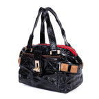 Shoulder Bag Tote Bag Black Patent Leather