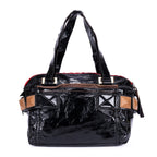 Shoulder Bag Tote Bag Black Patent Leather