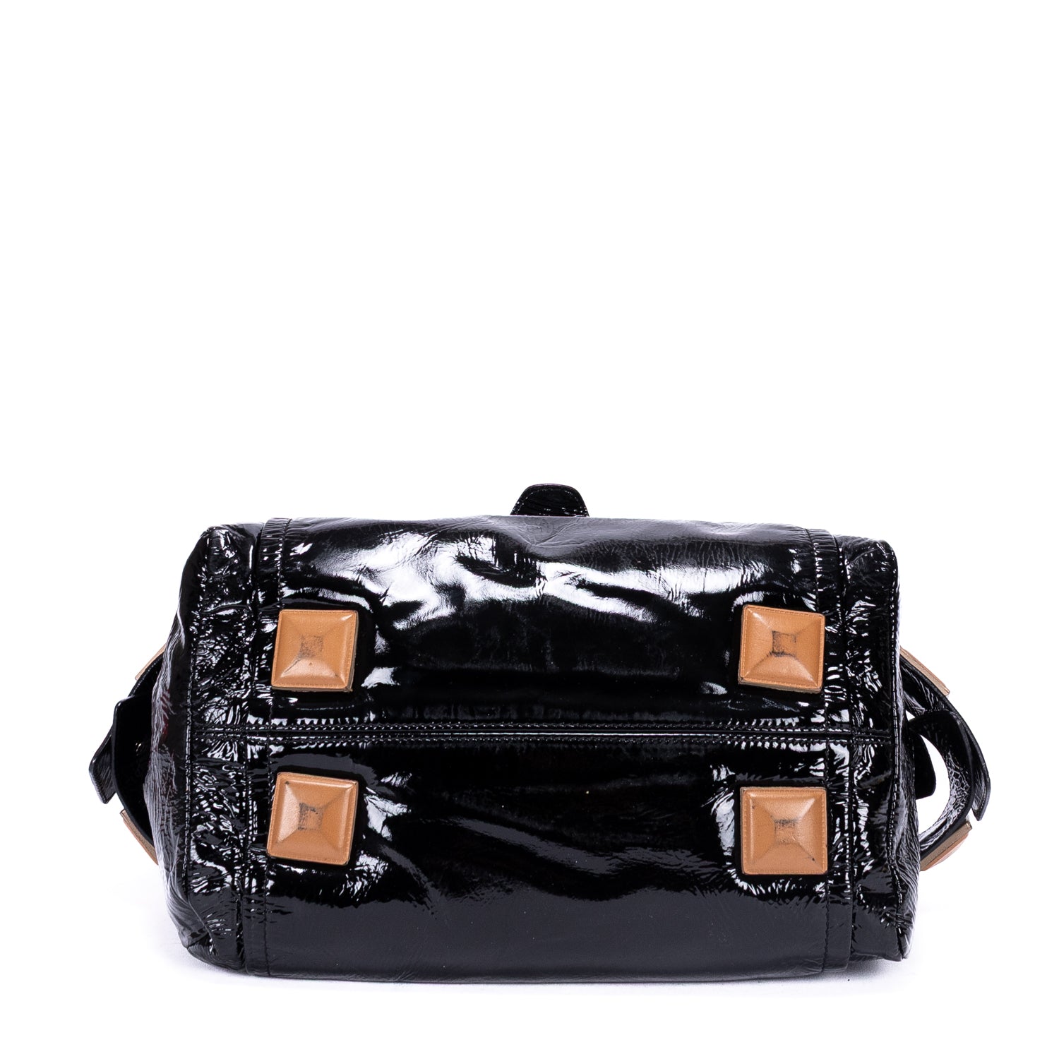 Shoulder Bag Tote Bag Black Patent Leather