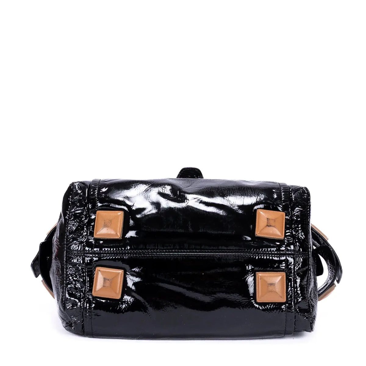 Shoulder Bag Tote Bag Black Patent Leather