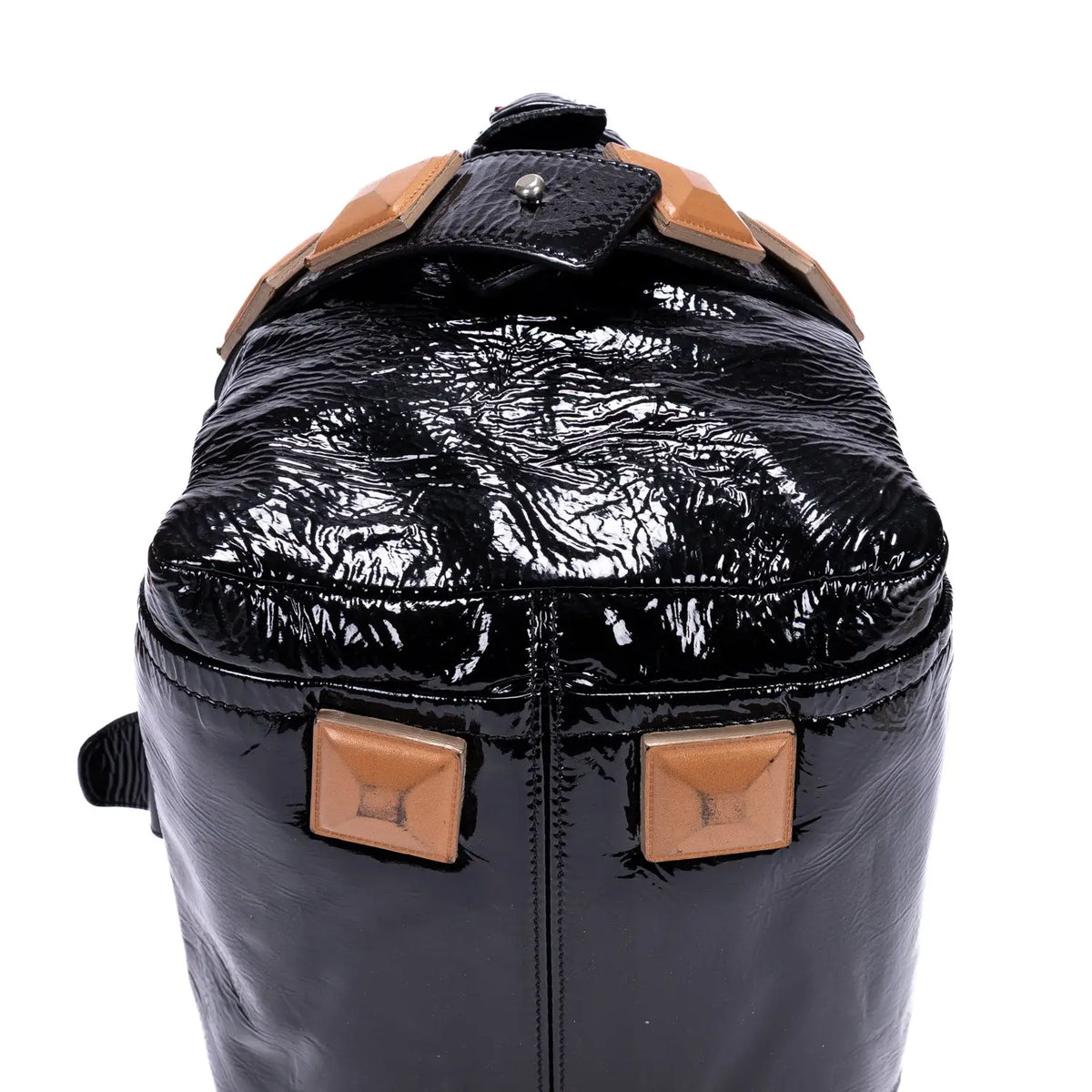 Shoulder Bag Tote Bag Black Patent Leather