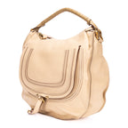Handbag Marcie Beige Calfskin Leather