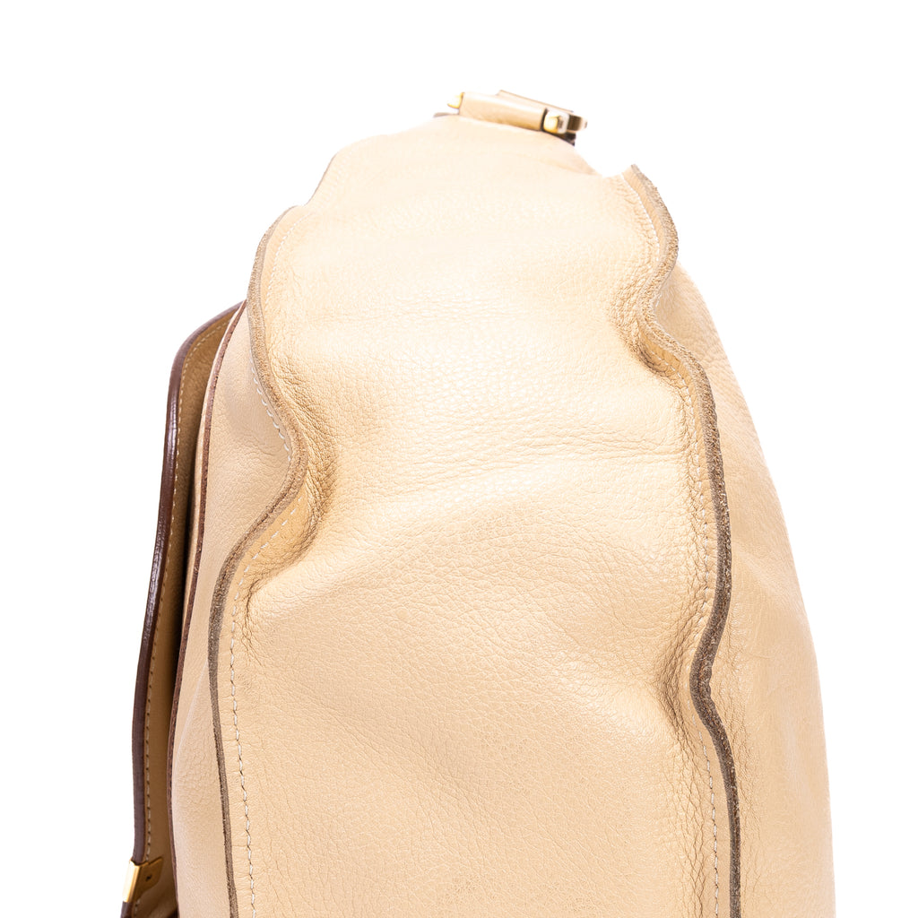Handbag Marcie Beige Calfskin Leather