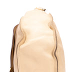 Handbag Marcie Beige Calfskin Leather