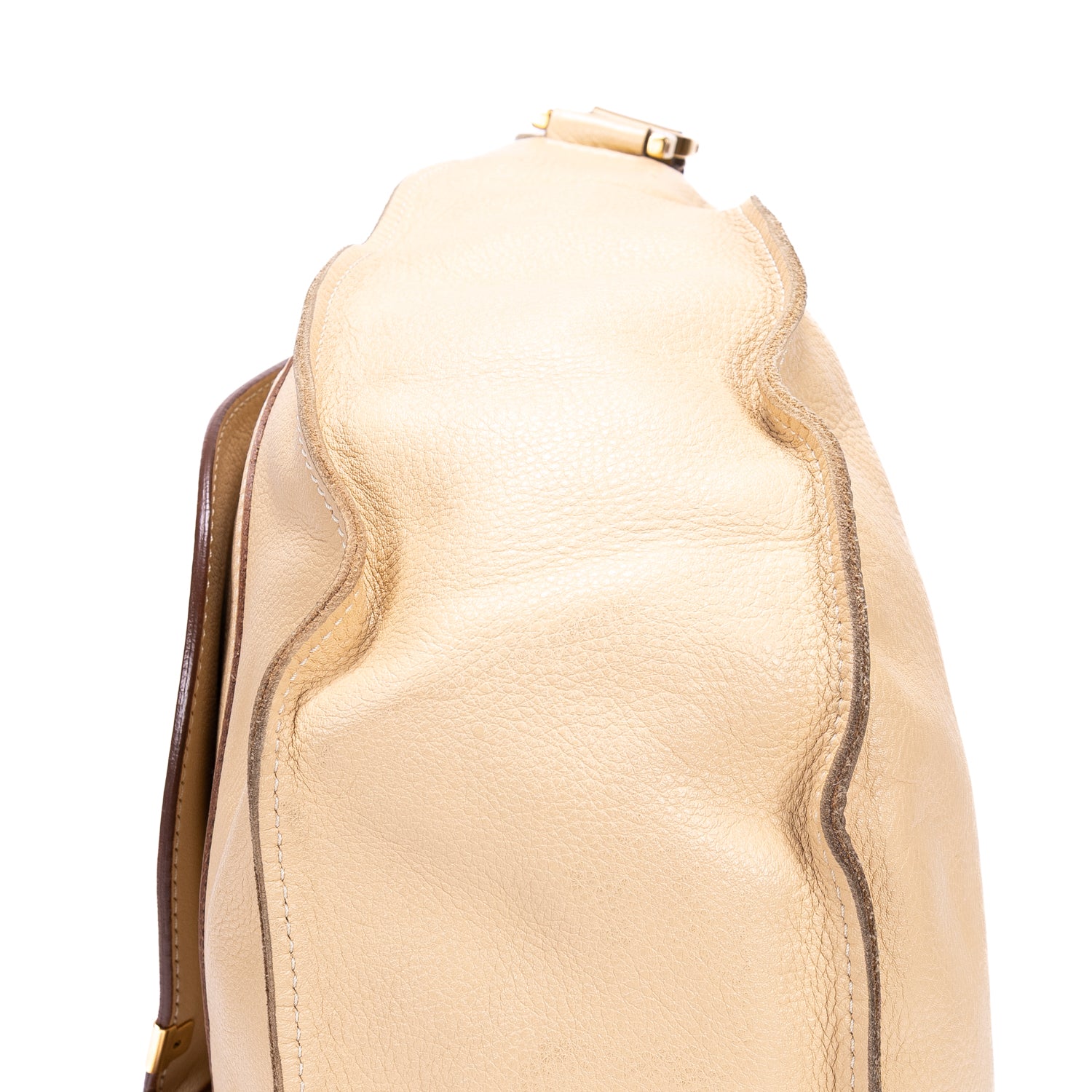 Handbag Marcie Beige Calfskin Leather
