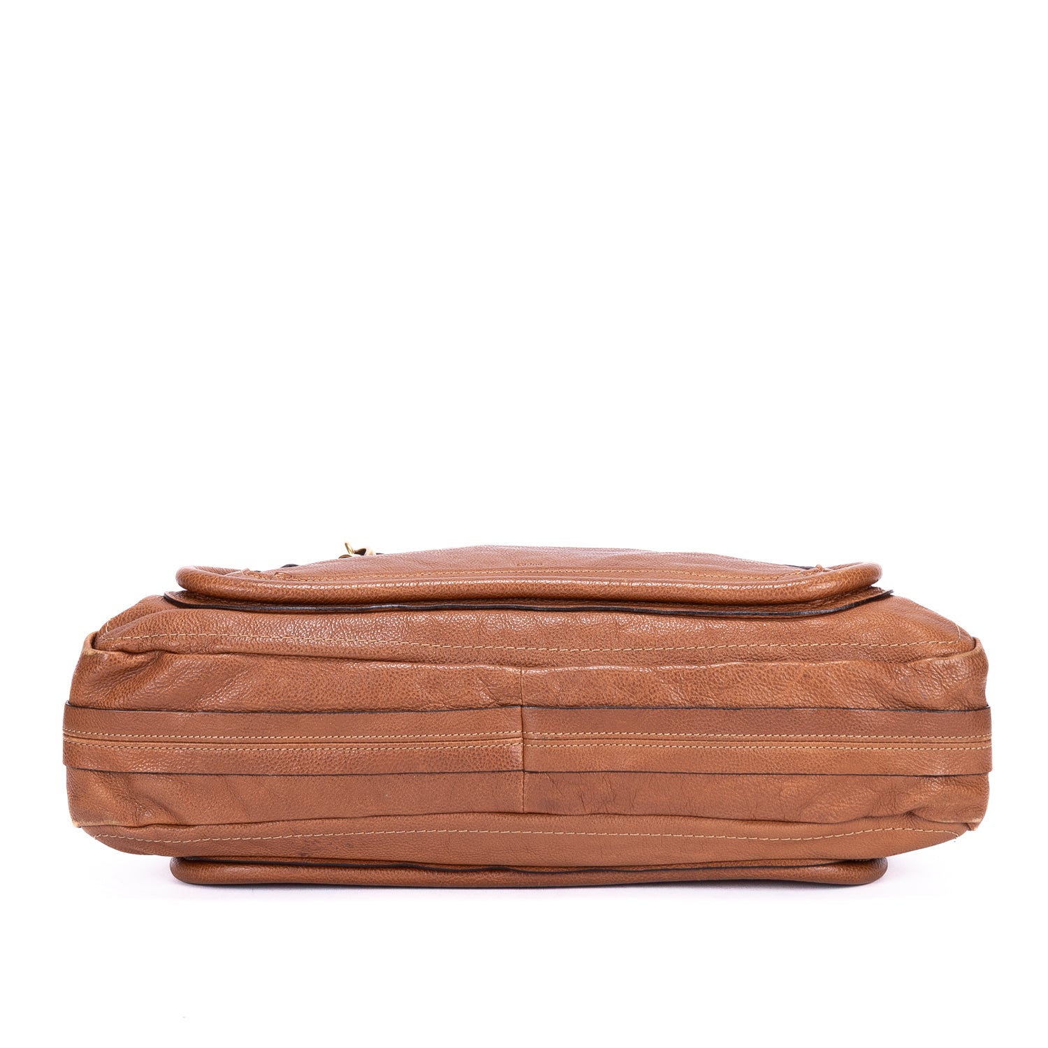 Shoulder Bag Large Paraty Large Brown Grained Calfskin Leather
